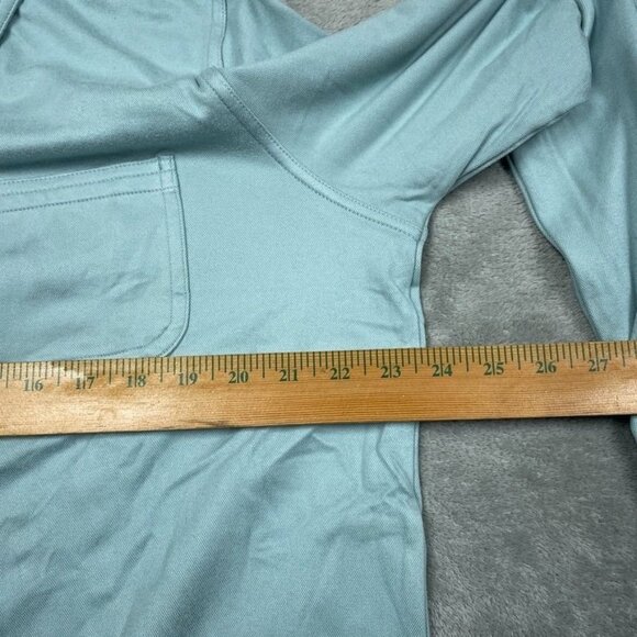 32 Degrees Heat Womens Long Sleeve Button-Up Shirt Large Green d0466 - Picture 6 of 9